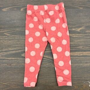 (3/$20) Btween 0/3m pink polka dot leggings